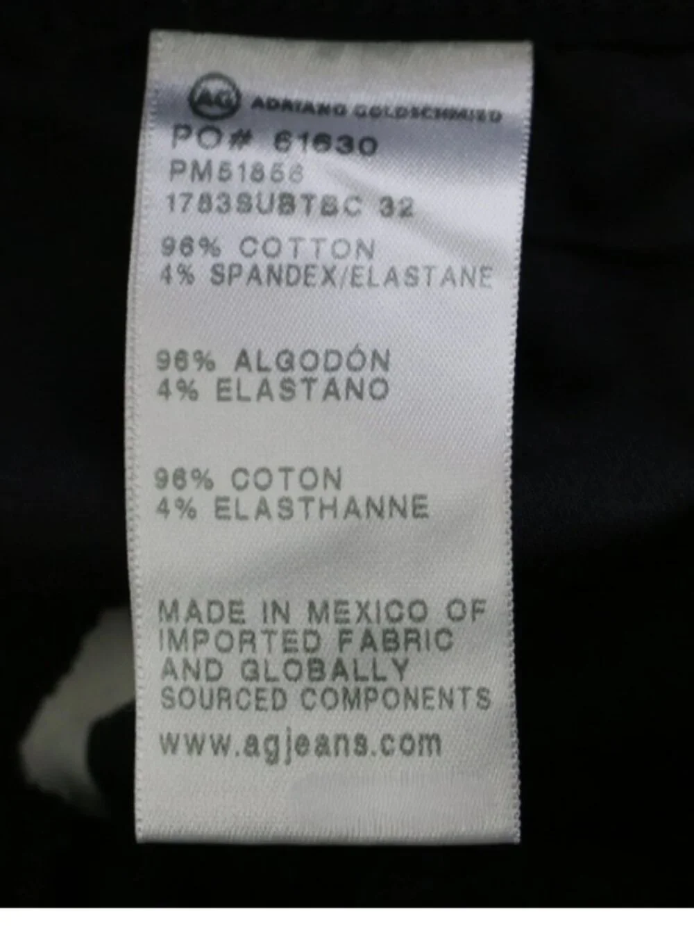 Ag Adriano Goldschmied new tags